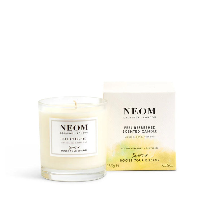 Scented Candle 1 Wick Feel Refreshed Scent To Boost Your Energy