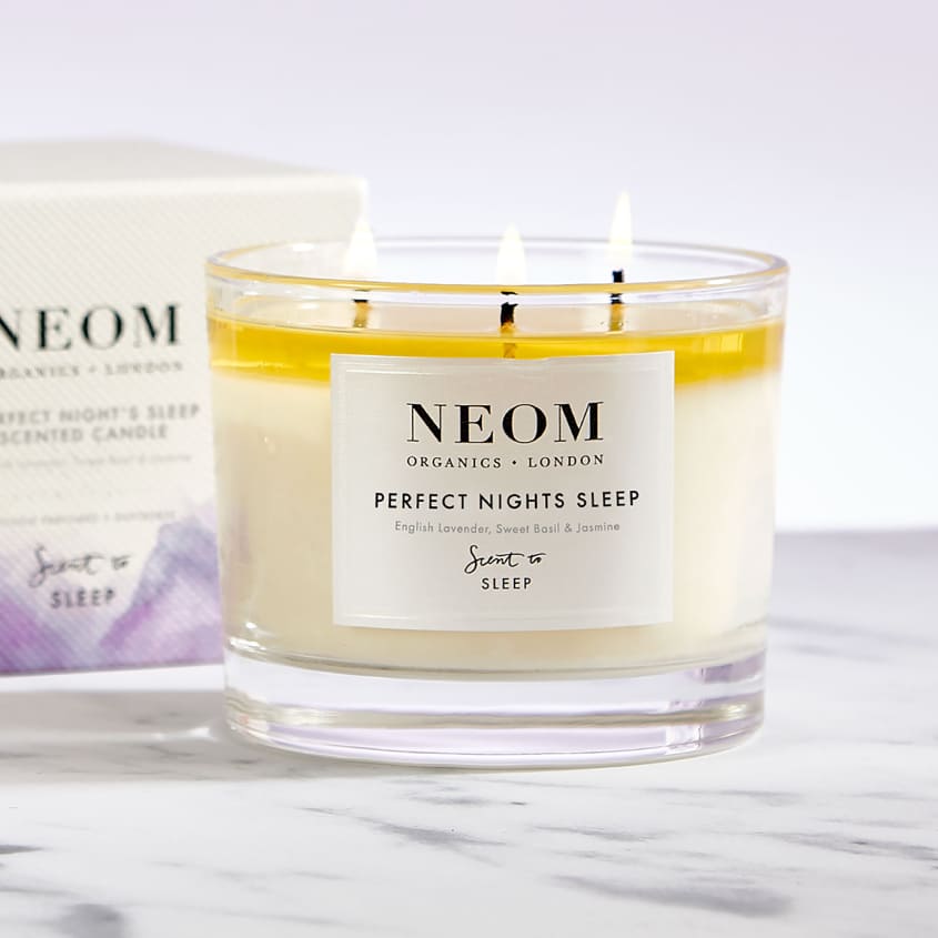 Scented Candle 3 Wicks Perfect Night's Sleep Scent To Sleep