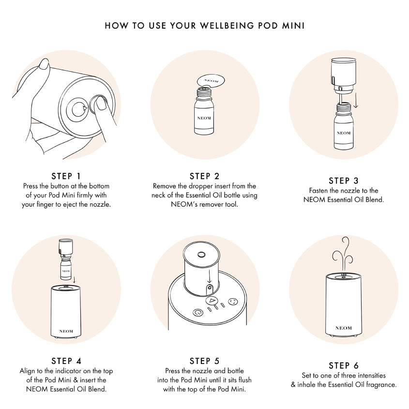 Wellbeing Pod Mini - Essential Oil Diffuser Nude