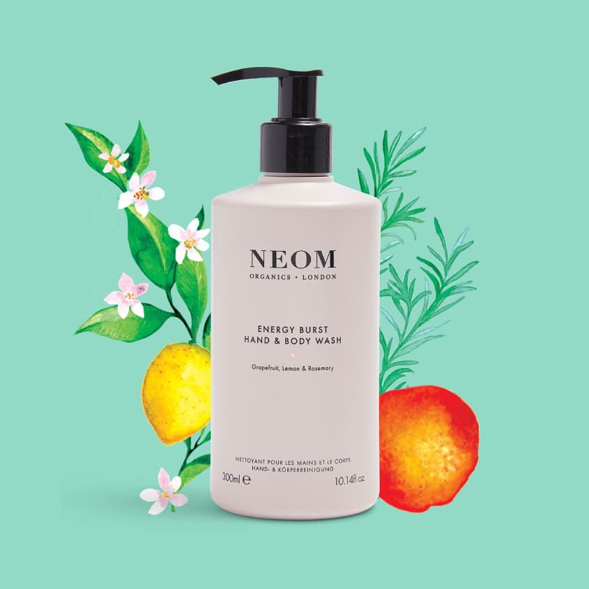 NEOM ORGANICS HAND AND BODY WASH ENERGY BURST 300ML – صورة 5