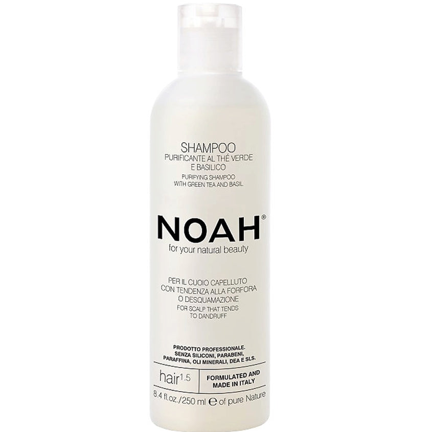 NOAH FOR YOUR NATURAL BEAUTY PURIFYING SHAMPOO WITH GREEN TEA AND BASIL 250 ML