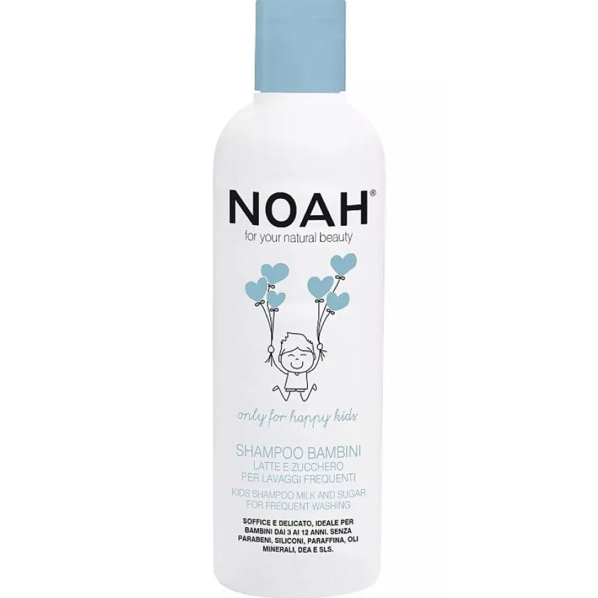 NOAH FOR YOUR NATURAL BEAUTY KIDS SHAMPOO MILK & SUGAR FOR FREQUENT WASHING 250 ML