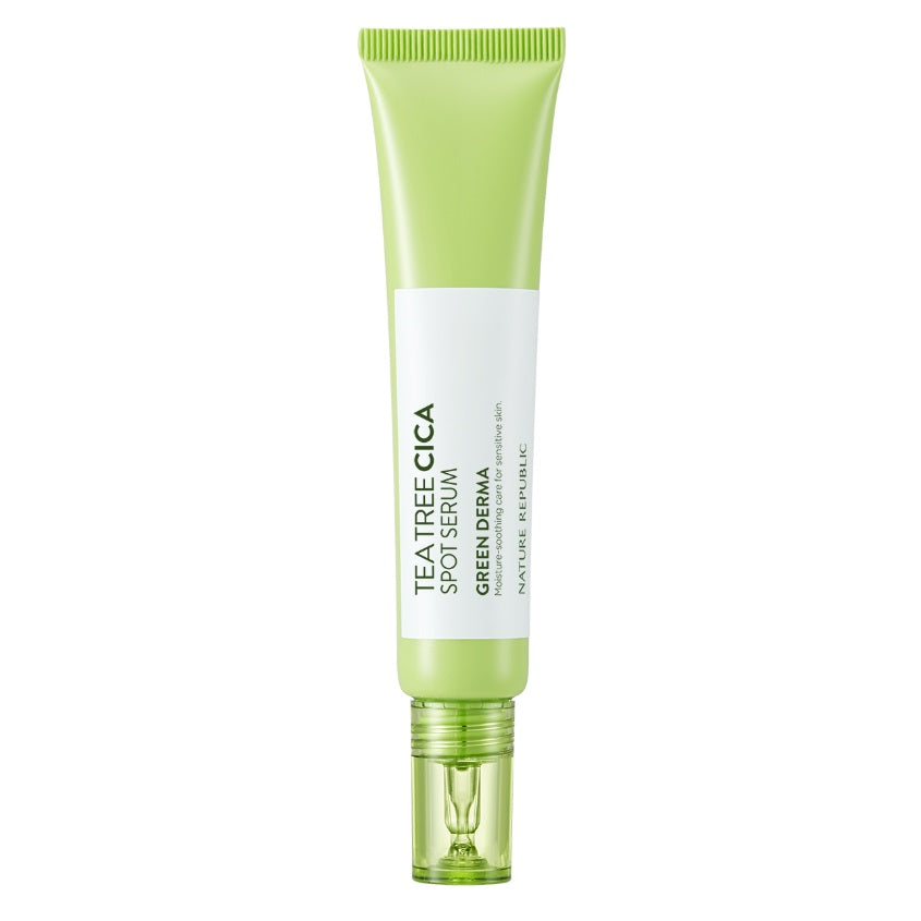NATURE REPUBLIC GREEN DERMA TEA TREE CICA SPOT SERUM, 30 ML
