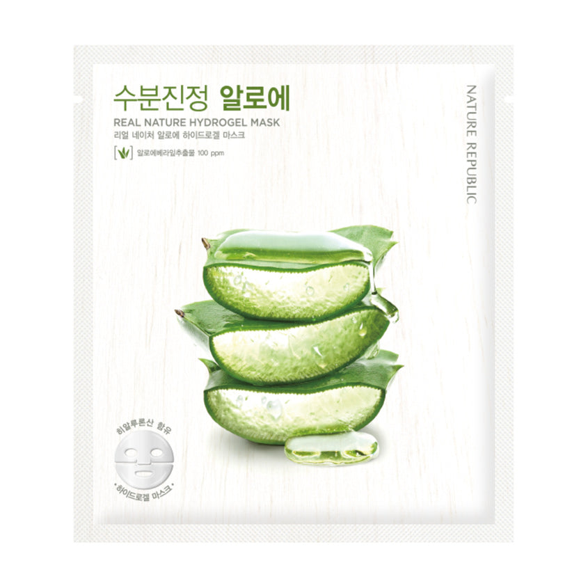 NATURE REPUBLIC Real Nature Hydrogel Mask Aloe, 25 g