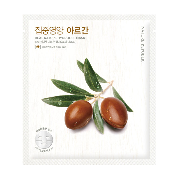 Facial skin care Real Nature Hydrogel Mask Argan, 25 g