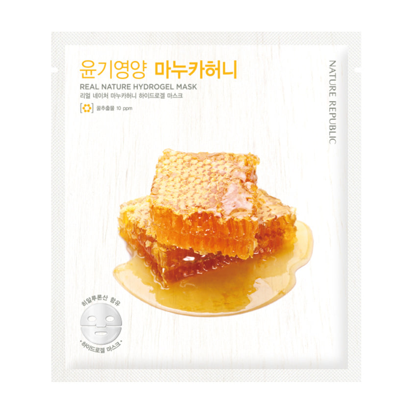 NATURE REPUBLIC Real Nature Hydrogel Mask Manuka Honey, 25 g