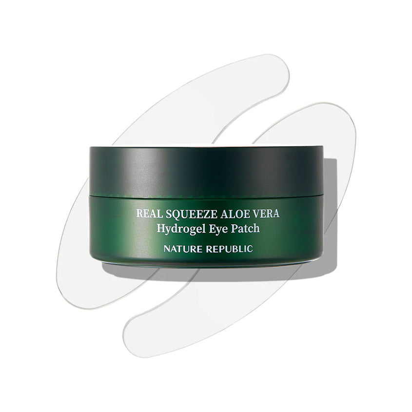 NATURE REPUBLIC REAL SQUEEZE ALOE VERA HYDROGEL EYE PATCH 60PCS