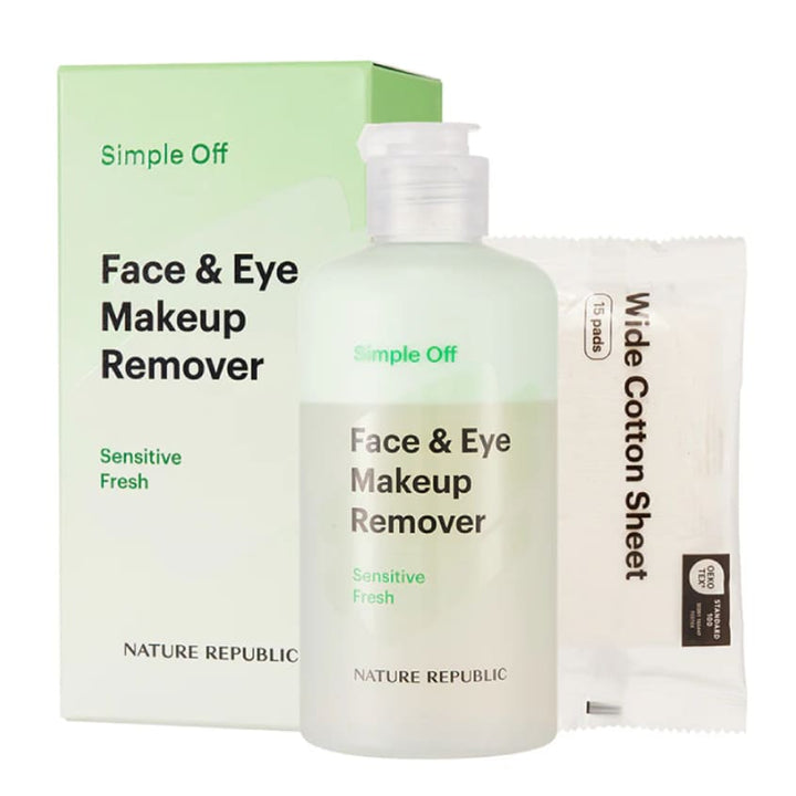 Facial skincare kits SIMPLE OFF FACE & EYE MAKEUP REMOVER SENSITIVE FRESH SPECIAL SET