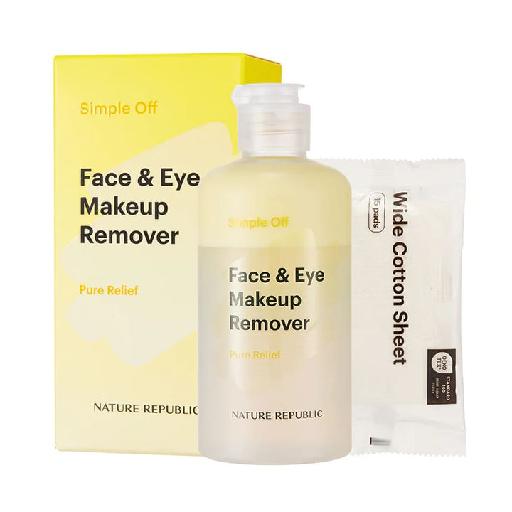 Simple Off Face & Eye Makeup Remover Pure Relief Special Set