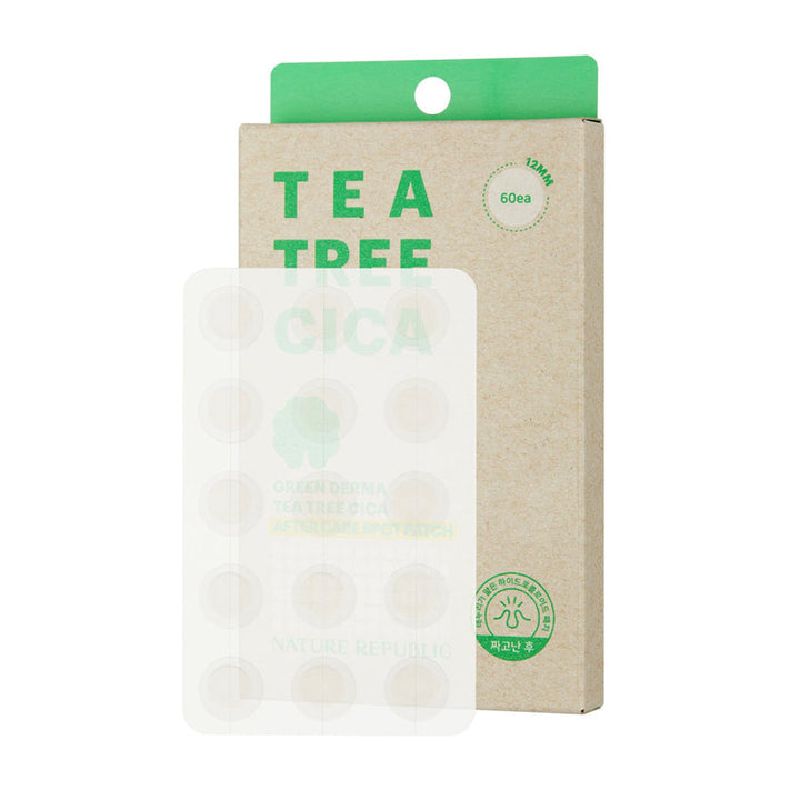 Facial skin care GREEN DERMA TEA TREE CICA AFTER CARE SPOT PATCH 60PCS