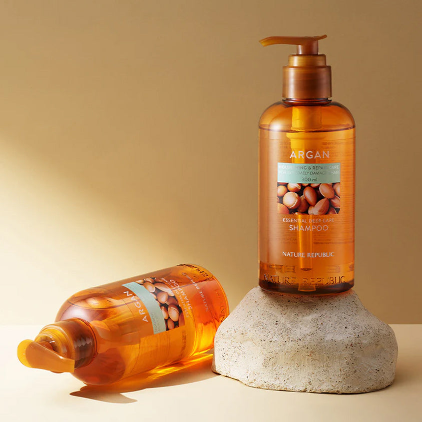NATURE REPUBLIC ARGAN ESSENTIAL DEEP CARE SHAMPOO 1000ML – توصيل مجاني
