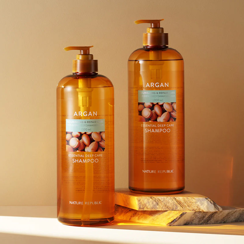 NATURE REPUBLIC ARGAN ESSENTIAL DEEP CARE SHAMPOO 1000ML – صورة 5