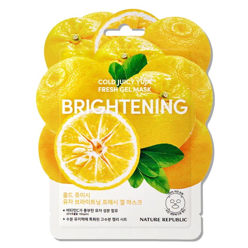 NATURE REPUBLIC COLD JUICY YUJA BRIGHTENING FRESH GEL MASK 25ML – توصيل مجاني