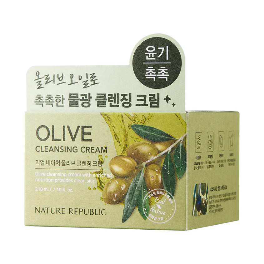 NATURE REPUBLIC REAL NATURE OLIVE CLEANSING CREAM 210ML – online store