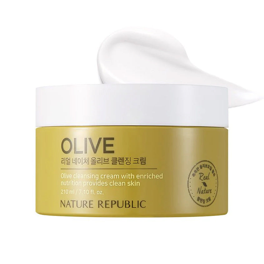 NATURE REPUBLIC REAL NATURE OLIVE CLEANSING CREAM 210ML – buy online