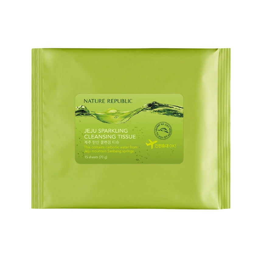 NATURE REPUBLIC JEJU SPARKLING CLEANSING TISSUE 15PCS – شراء أونلاين