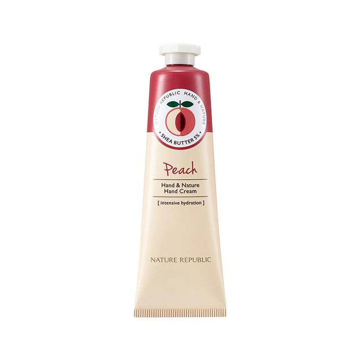 HAND & NATURE PEACH HAND CREAM 30ML