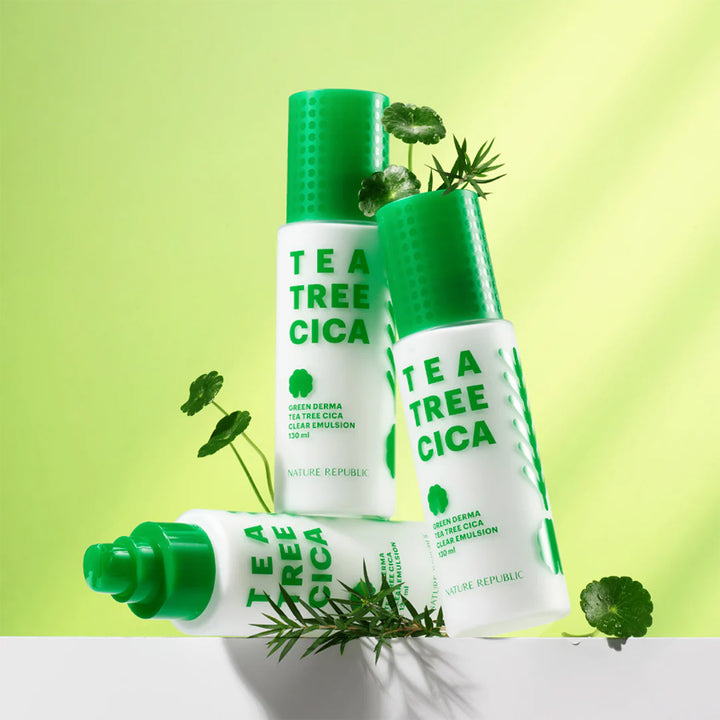 Facial skin care GREEN DERMA TEA TREE CICA CLEAR EMULSION 130ML