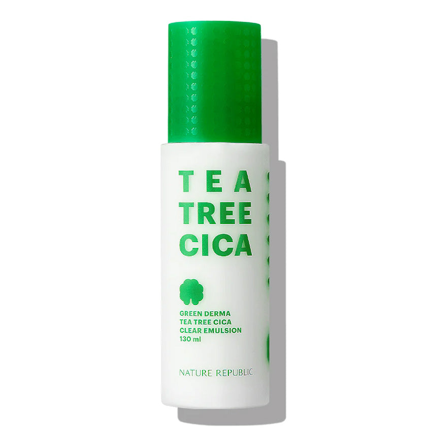 NATURE REPUBLIC GREEN DERMA TEA TREE CICA CLEAR EMULSION 130ML – online store