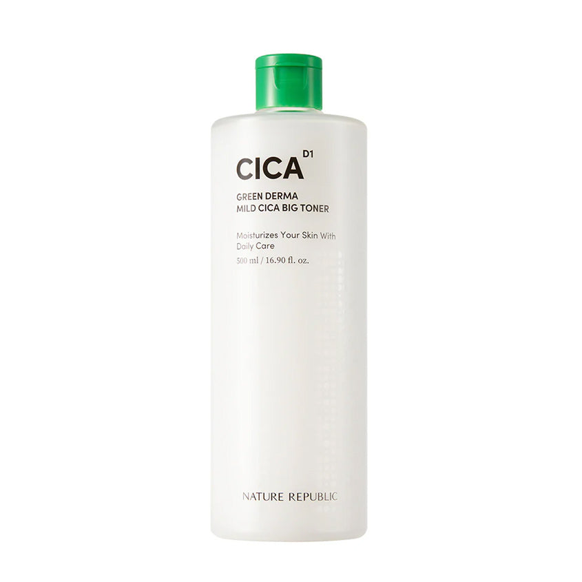 NATURE REPUBLIC GREEN DERMA MILD CICA BIG TONER 500ML