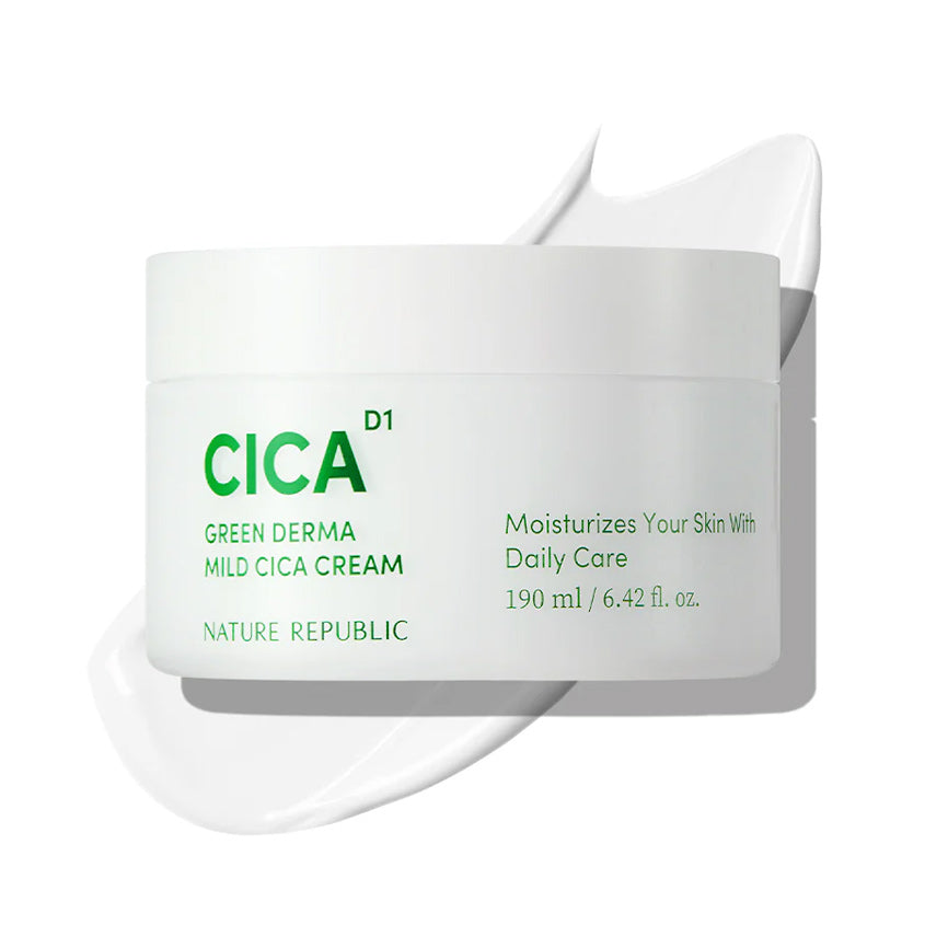 NATURE REPUBLIC GREEN DERMA MILD CICA CREAM 190ML – buy online