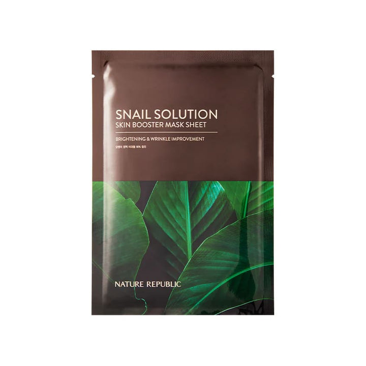 Facial skin care SNAIL SOLUTION SKIN BOOSTER MASK SHEET 25G