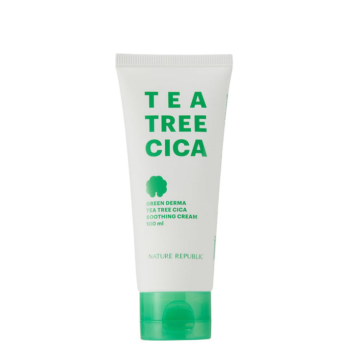 Facial skin care GREEN DERMA TEA TREE CICA SOOTHING CREAM 100ML