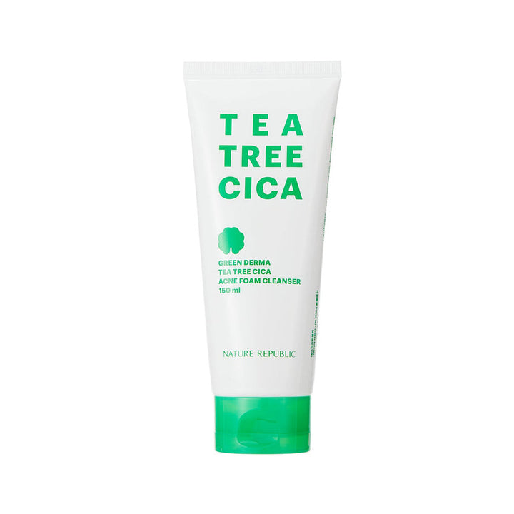 GREEN DERMA TEA TREE CICA ACNE FOAM CLEANSER 150ML