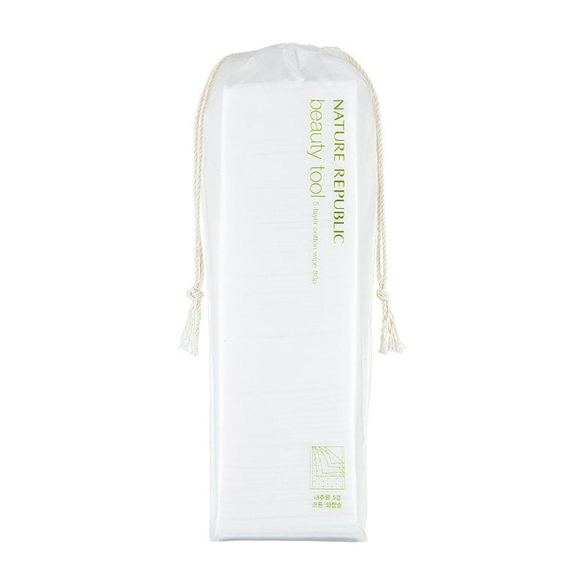 NATURE REPUBLIC BEAUTY TOOL NATURAL 5-LAYER COTTON WIPE 80PCS