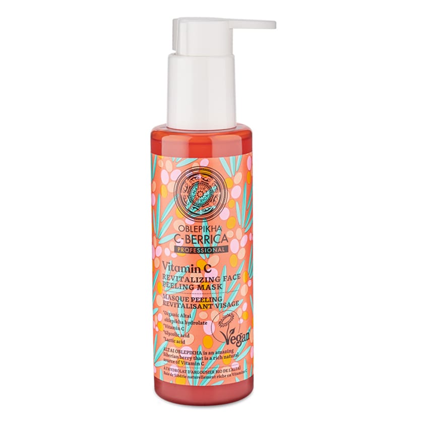 NATURA SIBERICA OBLEPIKHA C-BERRICA. REVITALIZING FACE PEELING-MASK, 145 ML