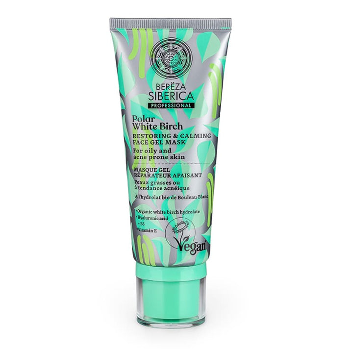 Facial skin care POLAR WHITE BIRCH RESTORING & CALMING FACE GEL MASK, 100 ML
