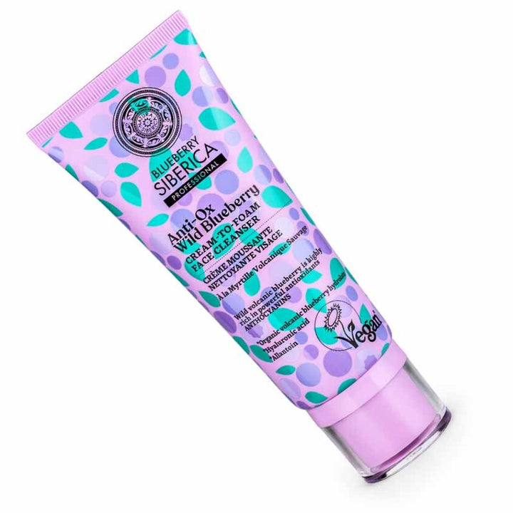 Cleansing creams ANTI-OX WILD BLUEBERRY. CREAM-TO-FOAM FACE CLEANSER, 100 ML