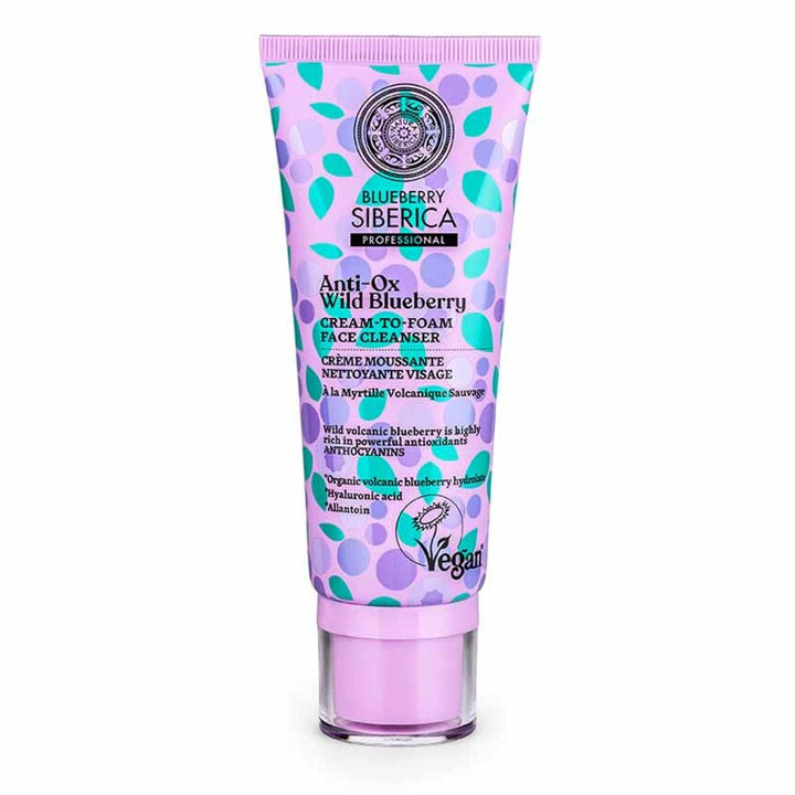 ANTI-OX WILD BLUEBERRY. CREAM-TO-FOAM FACE CLEANSER, 100 ML