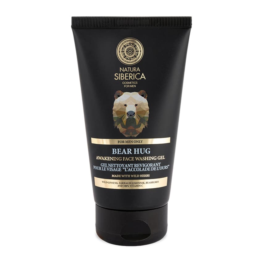 NATURA SIBERICA NS MEN AWAKENING FACE WASHING GEL BEAR HUG, 150 ML