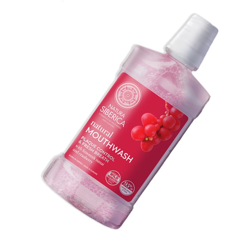 NATURA SIBERICA NS Natural Mouthwash with LIMONNIK NANAI and CRANBERRY 520 ml