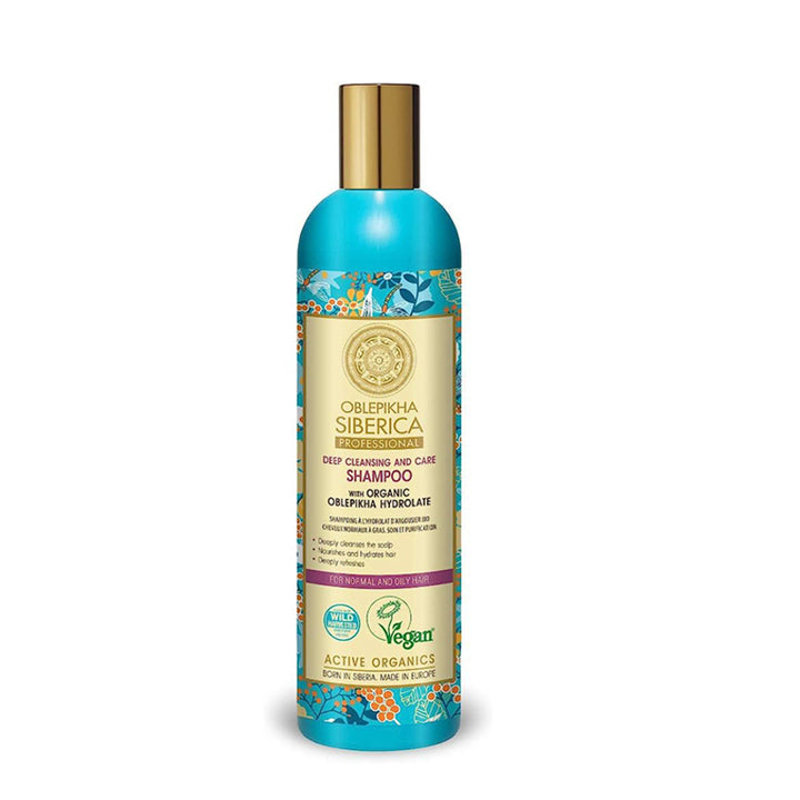 Shampoos SHAMPOO ORGANIC OBLEPIKHA HYDROLATE FOR NORMAL AND OILY HAIR 400 ML