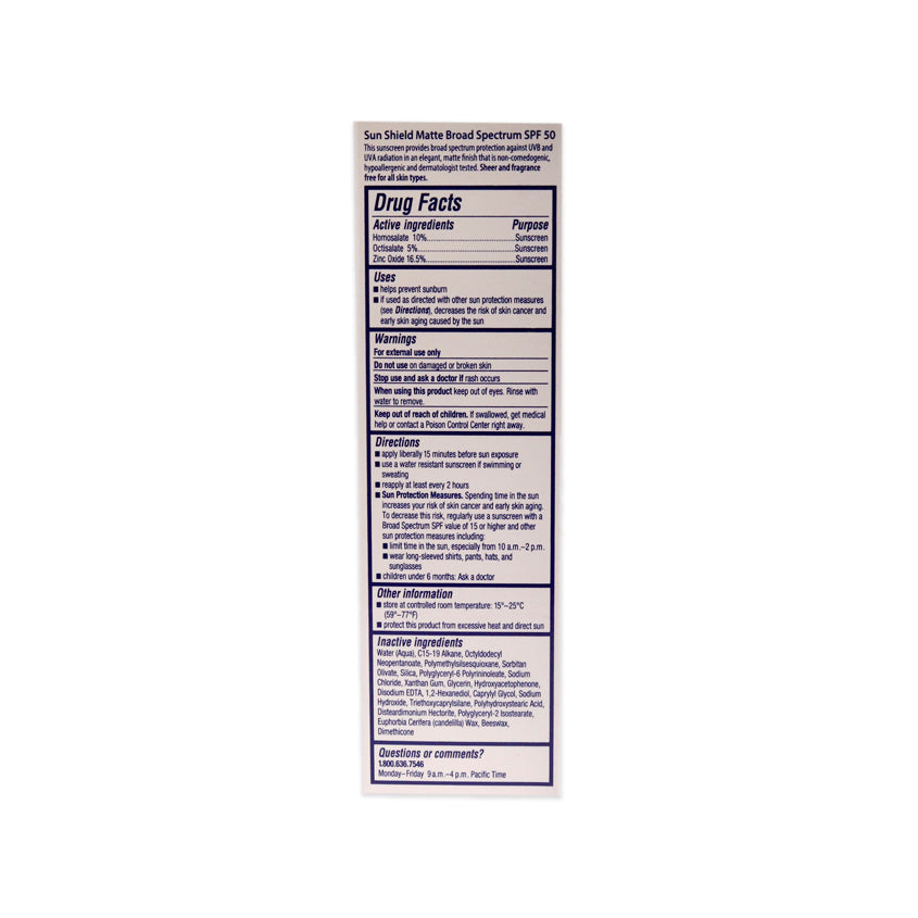 OBAGI SUN SHIELD MATTE SPF 50 85G – buy online