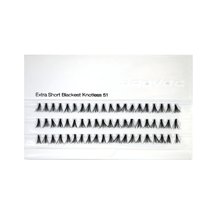 FLARE LASHES EXTRA SHORT BLACKEST KNOTLESS 51 1,4G