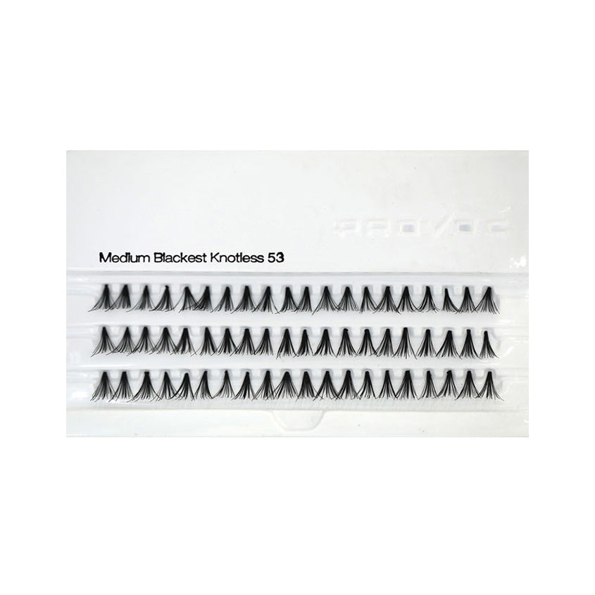 PROVOC FLARE LASHES MEDIUM BLACKEST KNOTLESS 53 1,4G