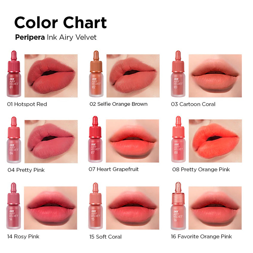 PERIPERA INK AIRY VELVET 14 ROSY PINK 4G