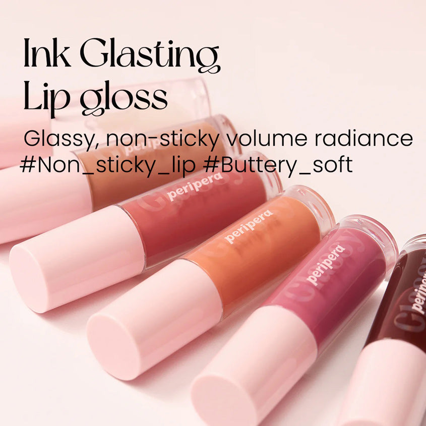 PERIPERA INK GLASTING LIP GLOSS 002 EDGE NUDE 4,5ML – صورة 5