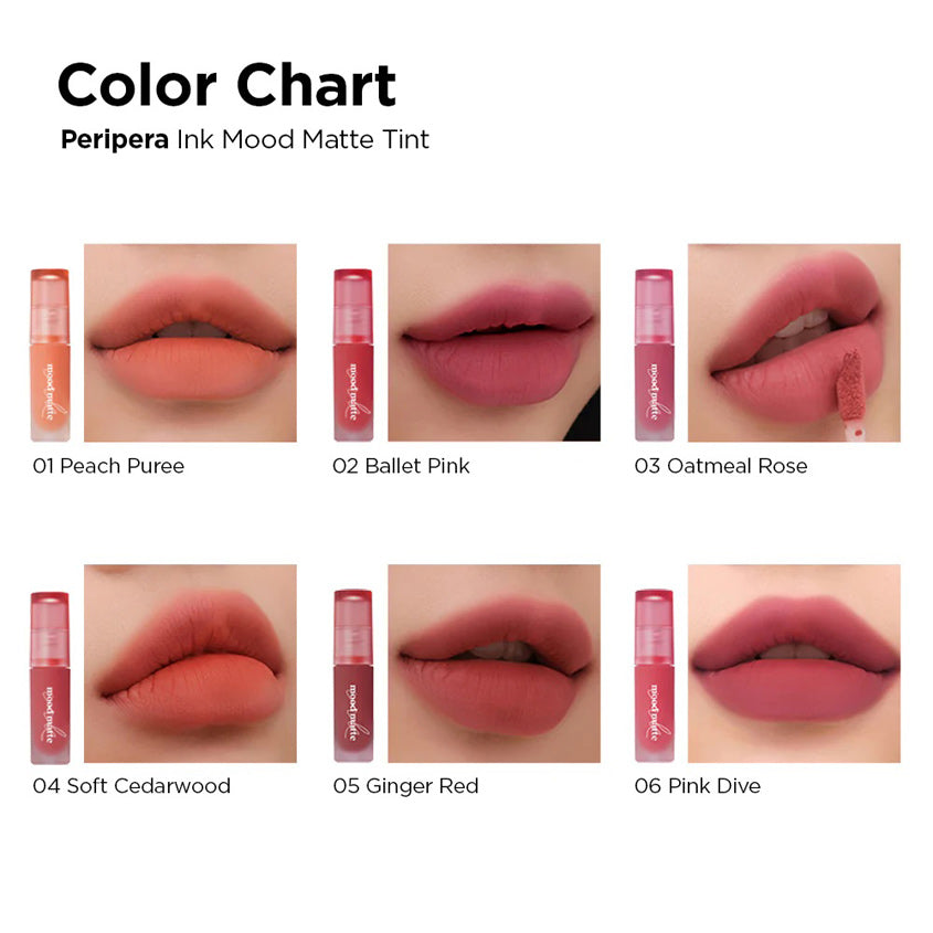 PERIPERA INK MOOD MATTE TINT 001 PEACH PUREE 4G – free delivery