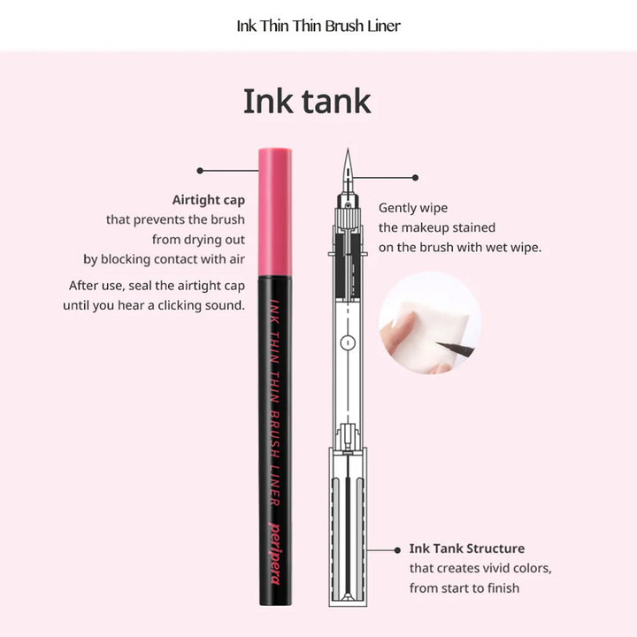 INK THIN THIN BRUSH LINER 002 BROWN FILM 0,5G