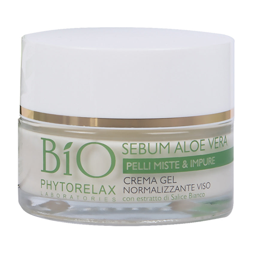 Purifying Face Cream Against Oily Shine with Aloe Vera