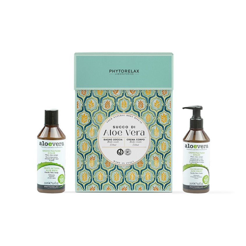 PHYTORELAX ALOE VERA SET (MULTIUSE SHOWER GEL 250ML + BODY CREAM 250ML)