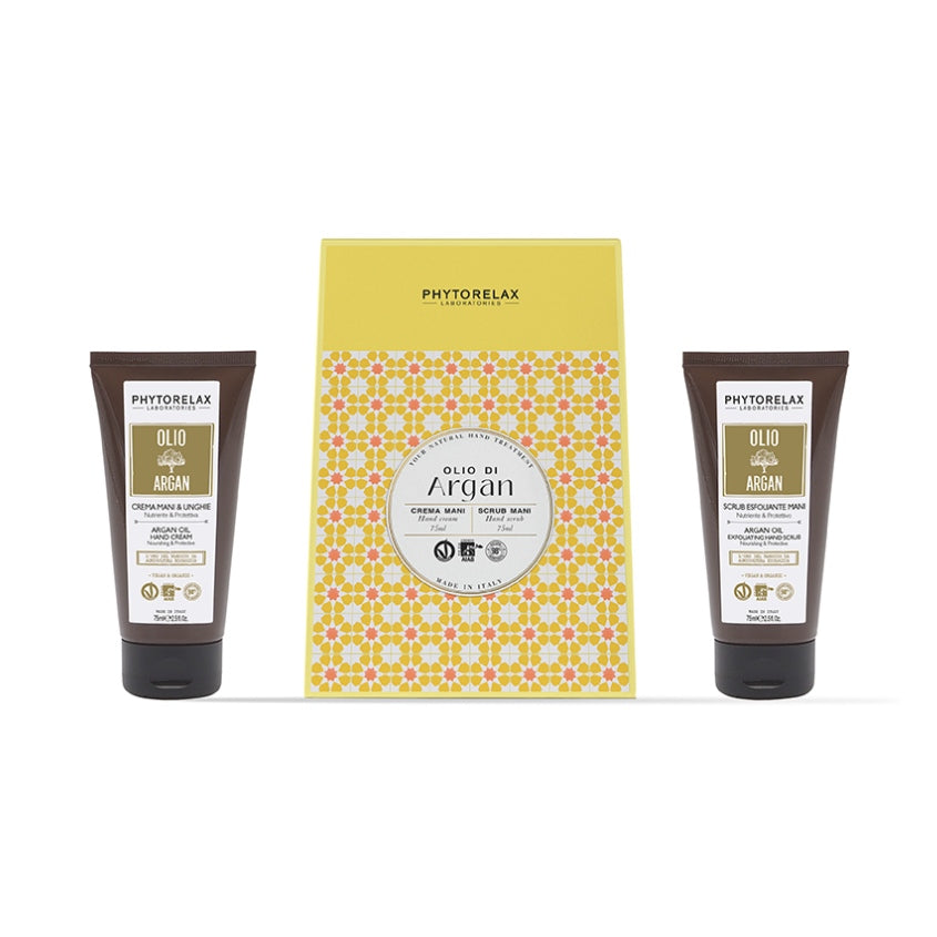 PHYTORELAX ARGAN SET (VEGAN HAND & NAILS CREAM 75ML + HAND SCRUB 75ML)