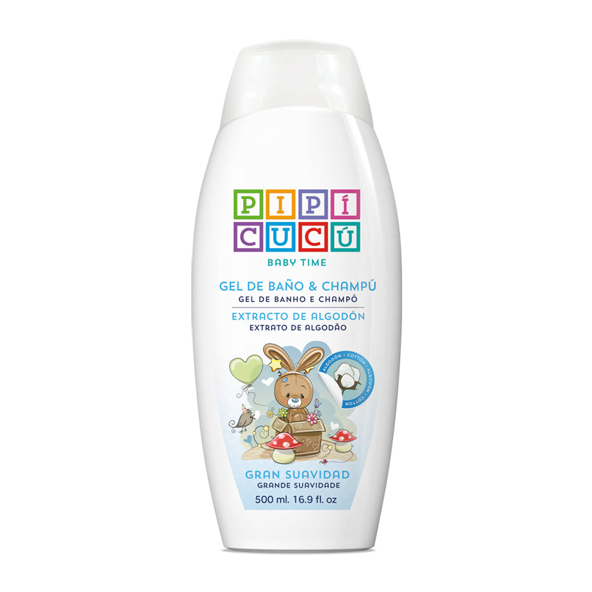 PIPI CUCU SHOWER GEL&SHAMPOO COTTON EXTRACT SILKY SOFTNESS 500ML – buy online