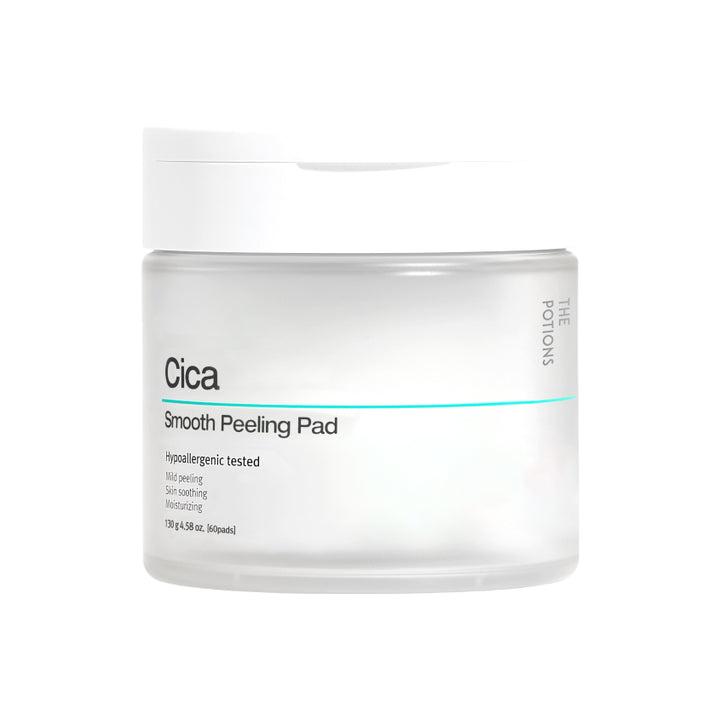 Cica Smooth Peeling Pad Gentle Cleansing Face Discs with Centella Asiatica Extract