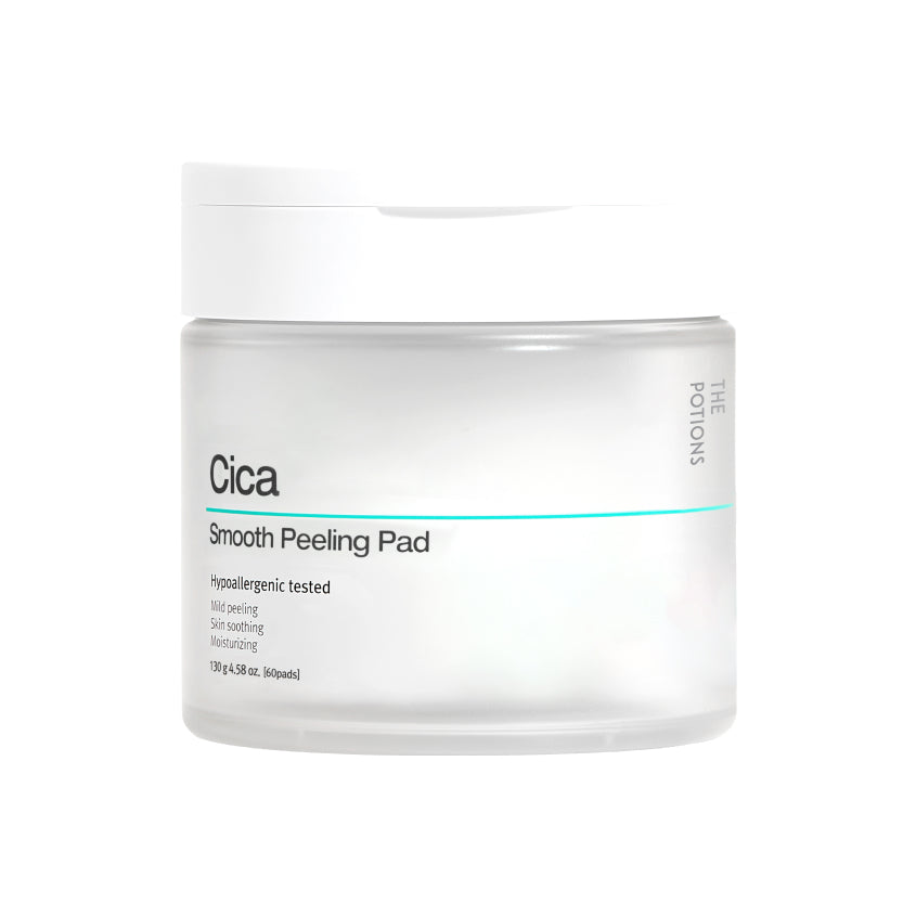 Cica Smooth Peeling Pad Gentle Cleansing Face Discs with Centella Asiatica Extract