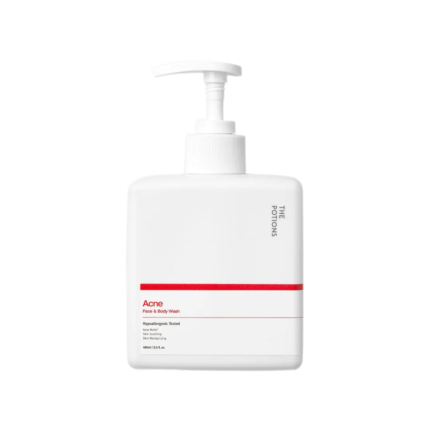 THE POTIONS ACNE FACE & BODY WASH 400ML